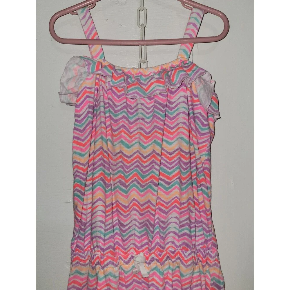 Girls Pink Chevron Romper AH44